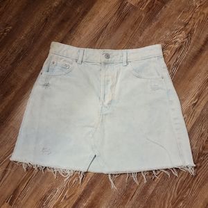 Denim Bershka  Skirt Size 06 Baby blue color